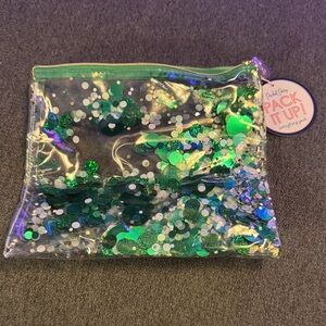 Packed Party Green Confetti Everything Pouch
